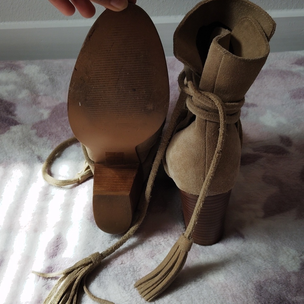 Aldo Tan Suede Ankle Boots - Picture 6 of 6